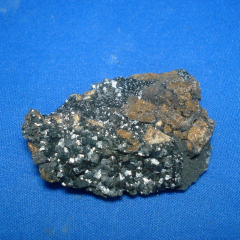 PYROLUSITE. Red Lead Mine, Dundas, Tasmania. 15x35x50mm (M856)