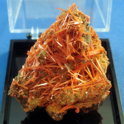 CROCOITE. The Adelaide Mine, Dundas, Tasmania. 35x40x40mm (M891)