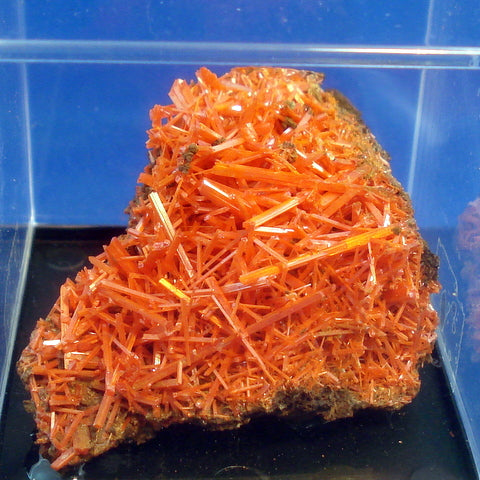 CROCOITE. The Adelaide Mine, Dundas, Tasmania. 35x55x55mm (M894)