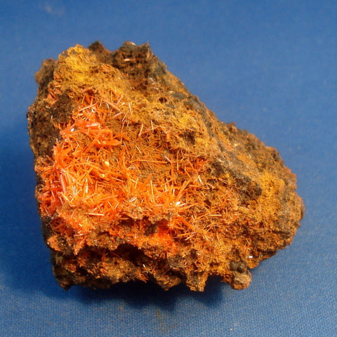 CROCOITE. The Adelaide Mine, Dundas, Tasmania. 38x38x55mm (M913)