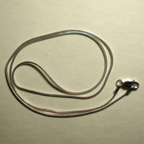 Silver snake chain, 18" (SSC3)